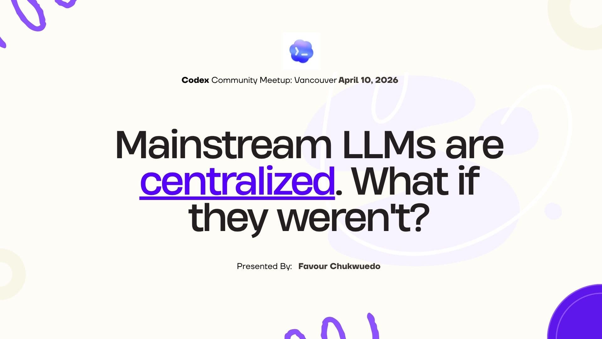 Mainstream LLMs are centralized. What if they weren't?